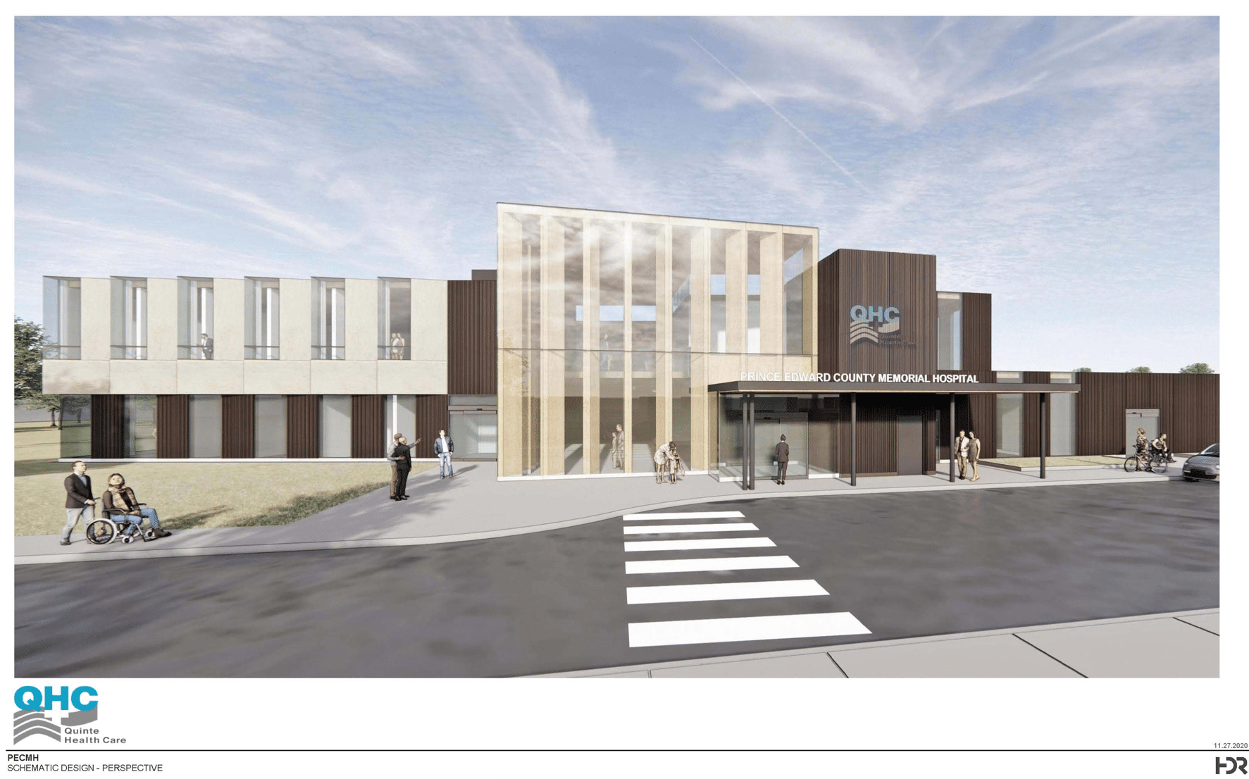 A rendering of the new Prince Edward County Memorial Hospital.